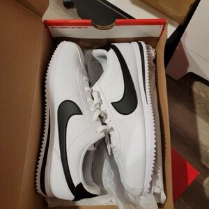 Nike Classic White and Black Cortez Sneakers
